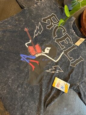Cartoon Network Marceline Graphic Tee - Black with Red & Blue Accents